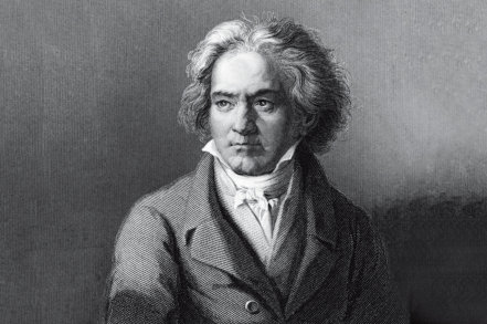 circa 1805:  German composer and pianist Ludwig van Beethoven (1770 - 1827). Original Artwork: Engraving after painting by Kloeber  (Photo by Hulton Archive/Getty Images)