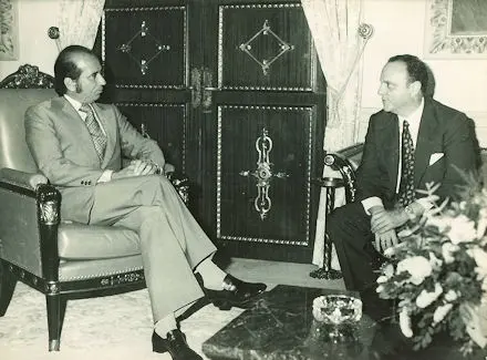 Manuel Fraga Iribarne junto al Presidente de Venezuela