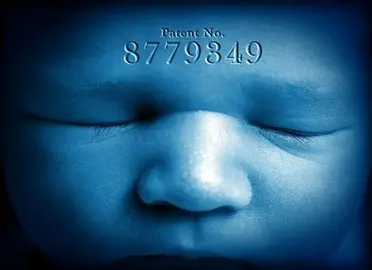 PHOTO ILLUSTRATION_Quest_Nearly one-fifth of all known human genes have been patented, 63 percent by private companies. Story looks at the ramifications. photo illustration by ANITA L. ARAMBULA using a cropped ut file photo by KC Alfred (original cams number for baby photo is 238795)