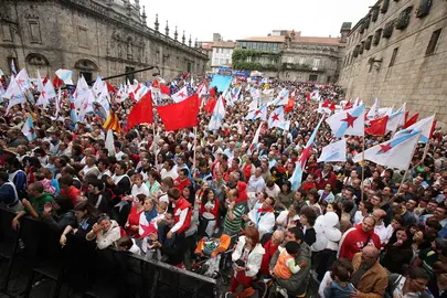 Manifestacion del Dia da patria Galega, esta maana en Santiago