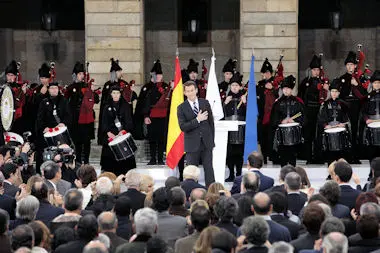 Praza ObradoiroToma de Posesion do Presidente da Xunta de Galicia, D. Alberto N&uacute;&ntilde;ez Feij&oacute;o.foto xoan crespo18/04/09
