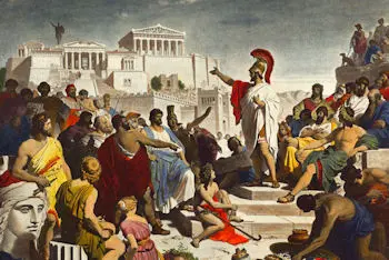 1GR-12-E1-B

-------------------- D: --------------------
Das Zeitalter des Perikles / Foltz

Perikles, athen. Politiker, um 500 v.
Chr. - 429 v.Chr.
- "Das Zeitalter des Perikles". -
(Versammlung der bedeutendsten Kuenstler,
Dichter und Philosophen der Zeit).
Druck, spaetere Kolorierung, nach dem
Gemaelde, 1852 ff., von Philipp von Foltz
(1805-1877).

-------------------- F: --------------------
L'epoque de Pericles / Foltz

Pericles, homme politique athenien,
vers 500 av. J.-C. - 429 av. J.-C.
- "Das Zeitalter des Perikles"
(L'epoque de Pericles). -
(Rassemblement des artistes, poetes
et philosophes les plus connus de
l'epoque).
Impr., coloriee post., d'ap. le tableau,
1852, de Philipp von Foltz (1805-1877).