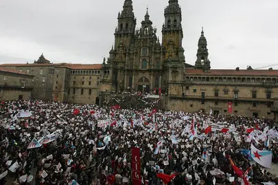 Manifestaci&oacute;n de Queremos Galego, esta mediodia en Santiago