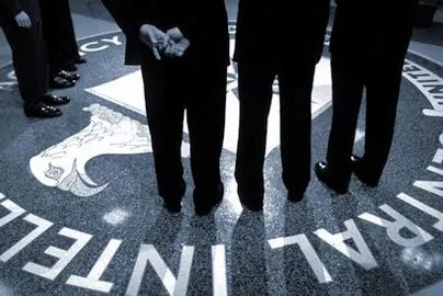 President George W Bush visits CIA Headquarters, March 20, 2001.